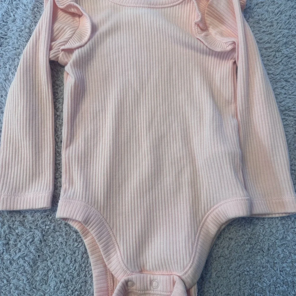 5pc Baby Girl 6-12M Bundle H&M Old Navy Panda Romper Neutral Ribbed Bodysuits